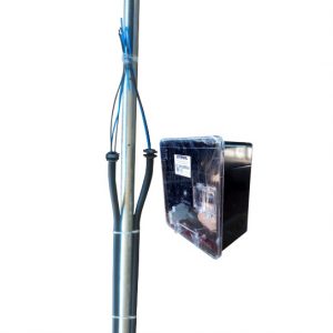 PADRAO TRIFAS LADO REDE AER C/ CAIXA 5.00 MT