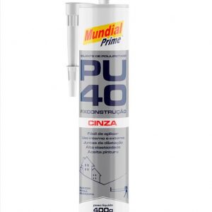 SILICONE PU 40 CINZA 400G MUNDIAL