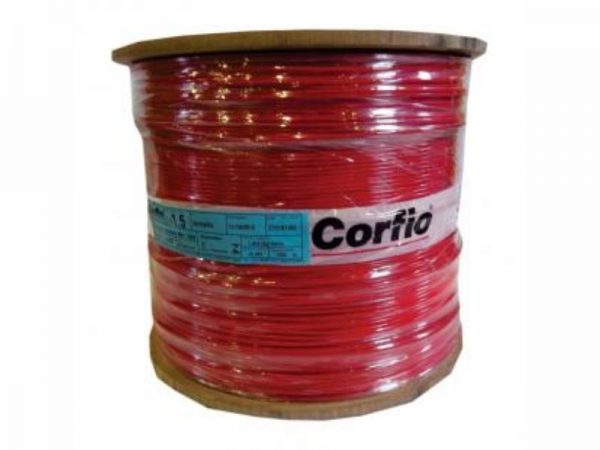 BOBINA CABO FLEX 750V VERMELHO 2.50MM C/900MT