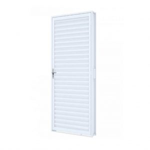 PORTA LAMINADA 85X215 ESQ BRANCA REALIZA VITRALFER