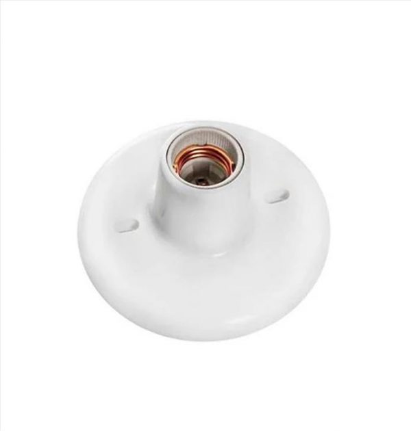 PLAFON B/PORCELANA TERMOPLASTICO E27 BRANCO OPL 3295