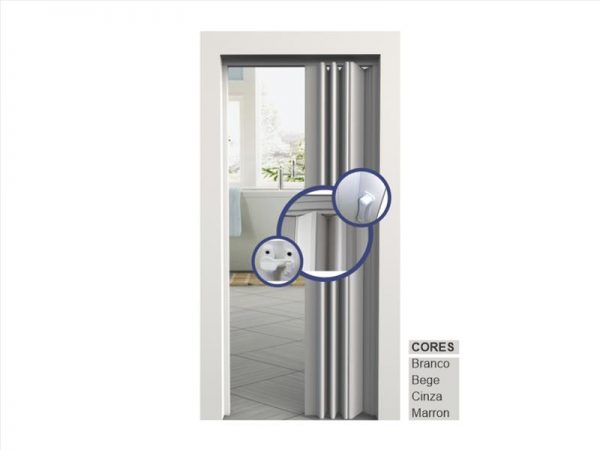 PORTA SANFONADA 2100X800 CINZA VITESSE