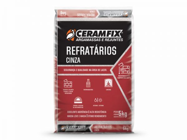 ARGAMASSA CERAMFIX REFRATARIA 5KG