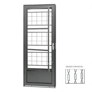 PORTA POST. ELO 85X2.15 ESQ HB ACO ARTE