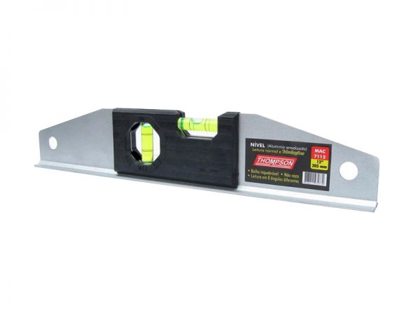 NIVEL ALUMINIO 14 2BOLHAS 35CM THOMPSON 203