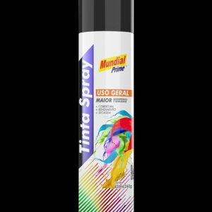 TINTA SPRAY USO GERAL PRETO BR 400ML/240G MUNDIAL