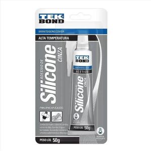 SILICONE ACETICO ALT TEMP CINZA 50G TEKBOND