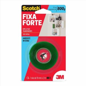 FITA ADESIVA DUPLA FACE FORTE TRAN 3M 19MMX2M