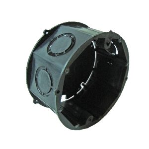 CAIXA OCTOGONAL FMS PVC ISOTEX PRETA