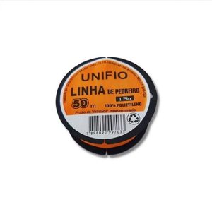 LINHA PEDREIRO POLIET 0.8 LARANJA UNIFIO 50M