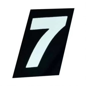 NUMERO RESIDENCIAL VIDRO C/ DUPLA FACE 7