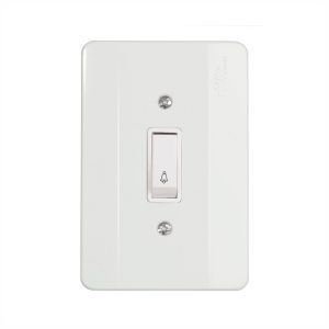 PULSADOR CAMPAINHA C/PLACA 4X2 BCO MECT 21010