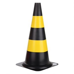 CONE SINALIZACAO PTO/AMARELO 50CM 1915
