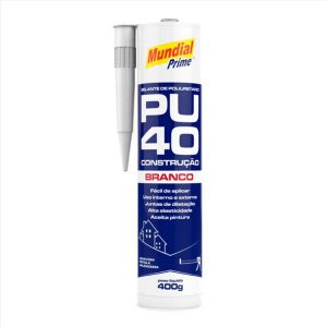 SILICONE PU40 FIX BRANCO 400G MUNDIAL