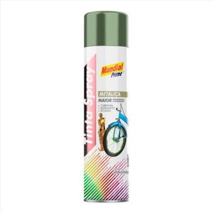 TINTA SPRAY METALICA VERDE 400ML/240G MUNDIAL