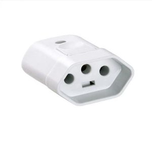 PLUGUE FEMEA BCO 2P+T 20A TRAMONTIN 57402/055