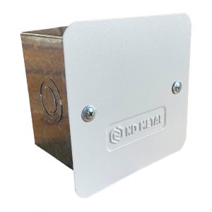 CAIXA PASSAGEM METAL EMBUTIR 12,5X12,5 ND METAL