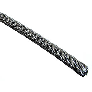 CABO DE ACO 1/4" ALMA FIBRA 6X19 6.4MM 100M