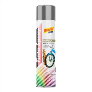 TINTA SPRAY METALICA ALUMINIO 400ML/240G MUNDIAL