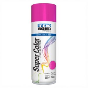 TINTA SPRAY ROSA FLUORESCENTE 350ML TEKBOND