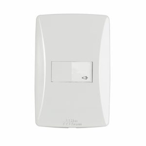 PULSADOR CAMPAINHA 4X2 HORIZ PETRA 81006H