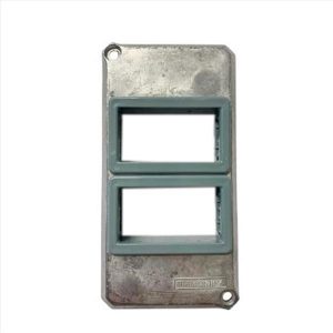 TAMPA CONDULETE 2 MODULOS ALUM HORIZONTAL LIZ/LUX 1 117/047 TRAMONTINA