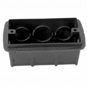 CAIXA LUZ 4X2 PVC PRETA/AMARELA CX/120 GERPLAST