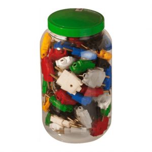 POTE PLUG MACHO 2P 10A C/ 80UN COLORIDO 39228