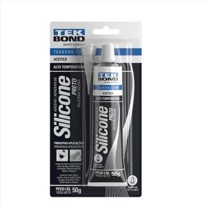 SILICONE ACETICO ALT TEMP PRETO 50G TEKBOND