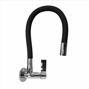 TORNEIRA COZ PAREDE B.FLEXIVEL 1/2 PRETA THAYGRA 1167