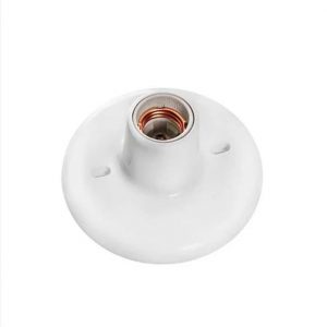 PLAFON B/PORCELANA TERMOPLASTICO E27 BRANCO OPL 3295