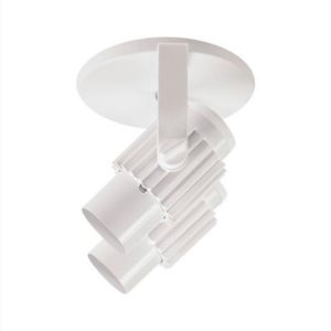 SPOT DUPLO ALETADO 2XE27 BRANCO OPL 3259