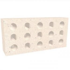 PLAQUETA REFRATARIA FURADA 15F 229X114X32MM