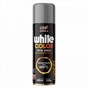 TINTA SPRAY ALTA TEMP. ALUMINIO 220G/340ML ORBI 18758