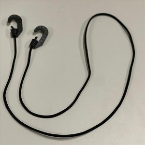 ELASTICO EXTENSOR 2 GANCHOS 5MM PRETO 1M MAVE MXT644