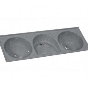 TANQUE SINT TRIPLO 145X52 CINZA AJ RORATO