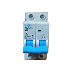 DISJUNTOR ELGIN DIN BIPOLAR 2X50A 2050