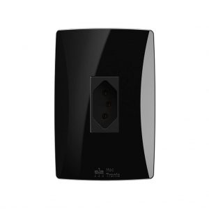 TOMADA 2P+T 20A VERT PETRA BLACK MEC 49031