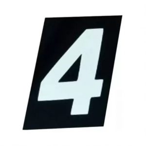 NUMERO RESIDENCIAL VIDRO C/ DUPLA FACE 4