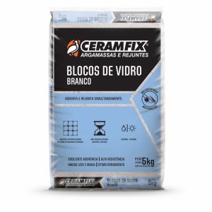 ARGAMASSA CERAMFIX BLOCO DE VIDRO 5KG BCA