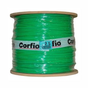 BOBINA CABO FLEX 750V VERDE 2.50MM C/900MT