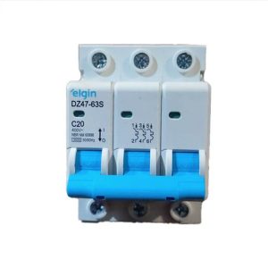 DISJUNTOR ELGIN DIN TRIPOLAR 3X20A 3020