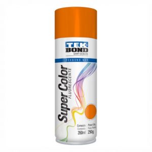 TINTA SPRAY LARANJA FLUORESCENTE 350ML TEKBON