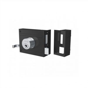 FECHADURA STAM 1701-100 TETRA PT FOSCO EI INOX SOBREPOR