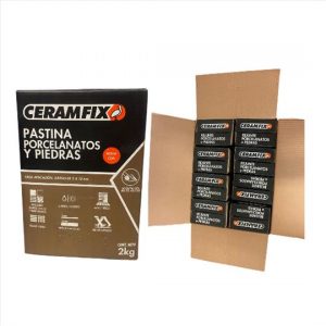 REJUNTE PORCELANATOS E PEDRAS CINZA CLARO CERAMFIX CX/16KG