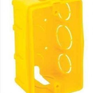 CAIXA LUZ 4X2 PVC AMARELA ROMA 6080