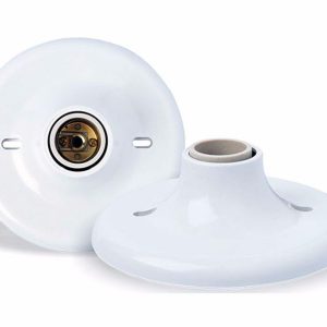 PLAFON B/PORCELANA BRANCO 100W MECTRO 30125