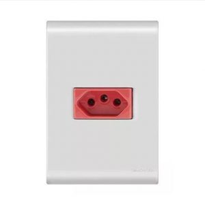 TOMADA 2P+T 20A 4X2 LIZ VERMELHA TRAMONTINA 57170/015