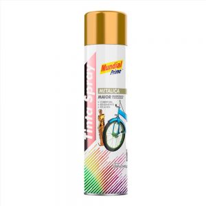 TINTA SPRAY METALICA DOURADO 400ML/240G MUNDIAL
