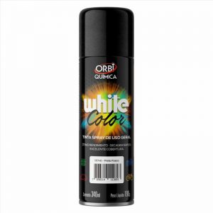 TINTA SPRAY USO GERAL PRETO FOSCO 190G/340ML ORBI 18746